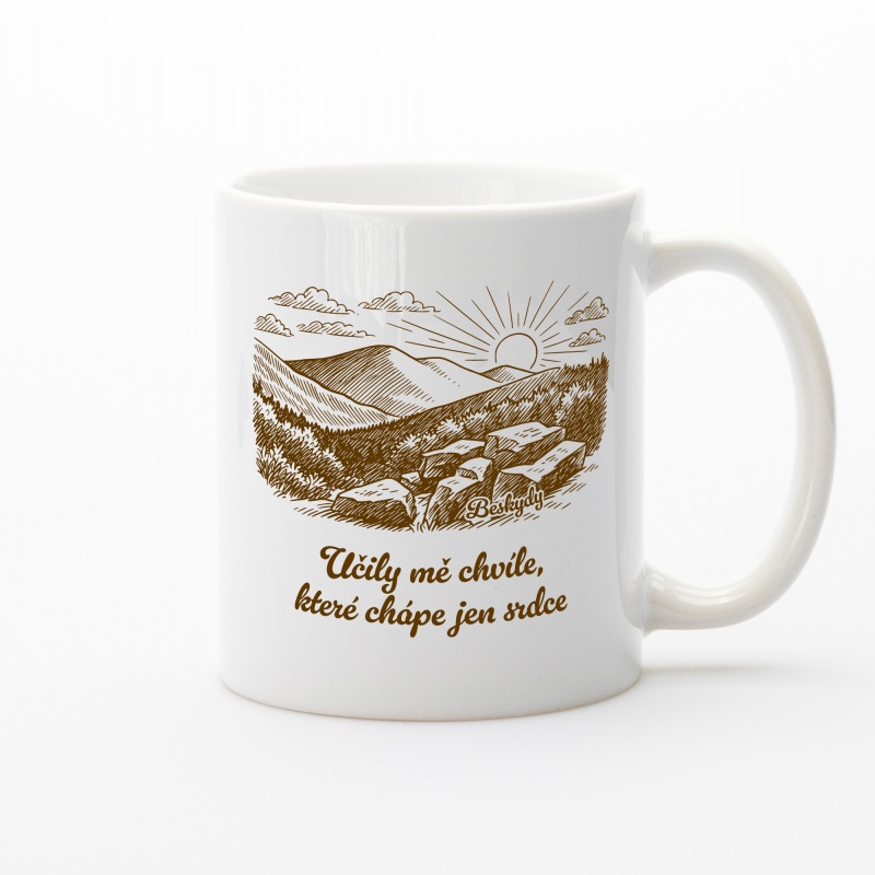 Keramický hrnek Beskydy – chvíle pro srdce | Beeskyd