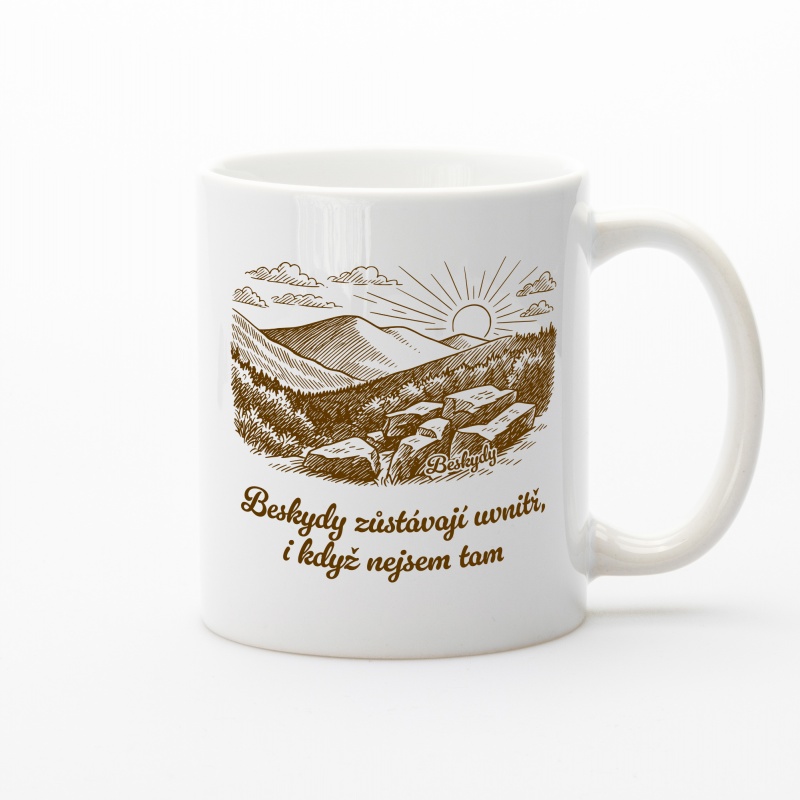Keramický hrnek Beskydy – toulky uvnitř duše | Beeskyd